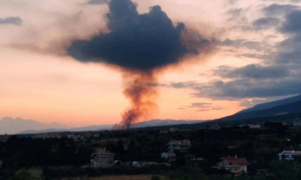 Ξάνθη: Πυρκαγιά κοντά στο πεδίο βολής στο Πετροχώρι